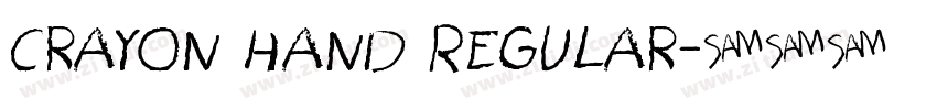 Crayon Hand Regular字体转换
